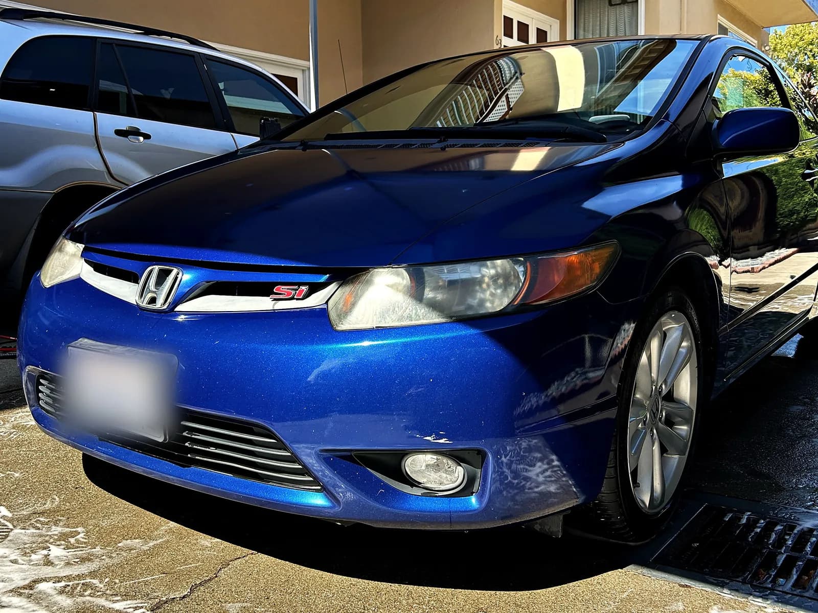 Honda Civic Si, front, mid-wash — basic exterior detail by AutoKlean