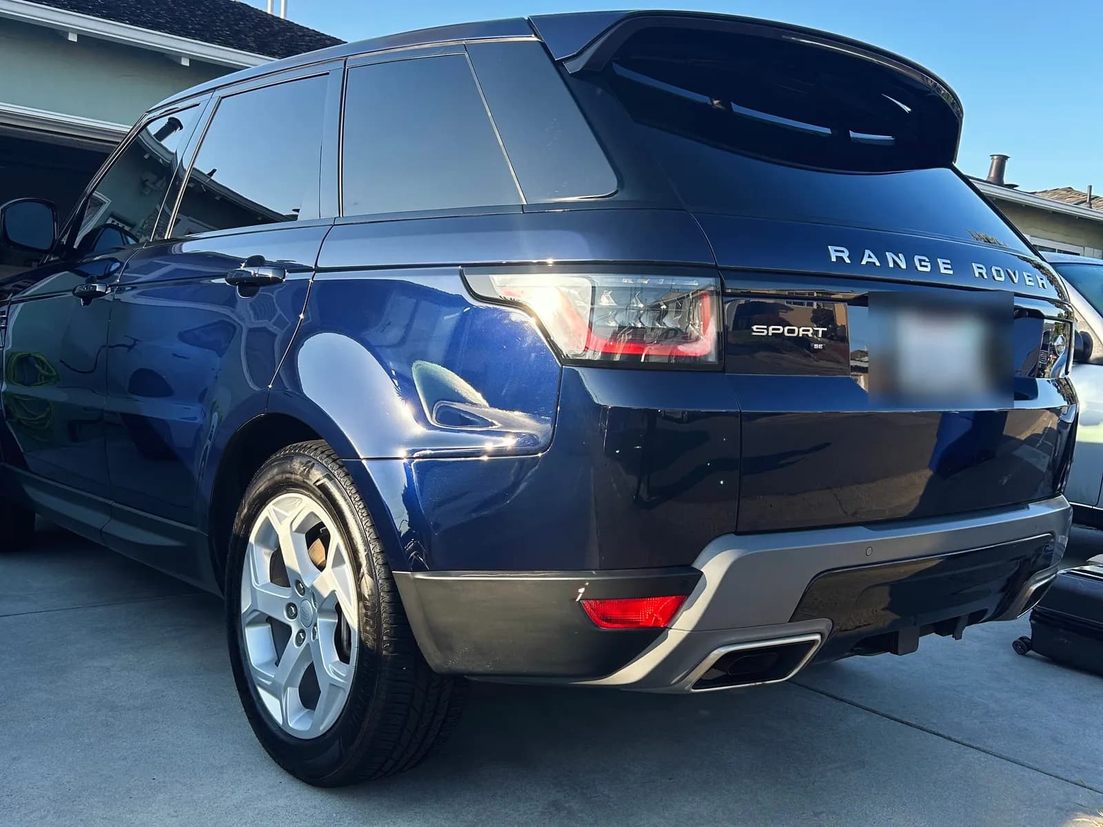 Range Rover Sport, rear three-quarter — paint correction & coating by AutoKlean